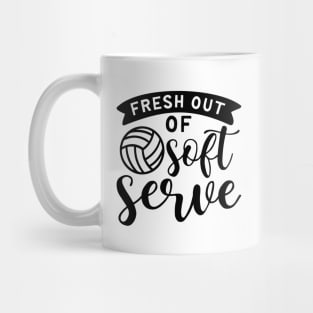 Fresh Out Of Soft Serve Volleyball Mug